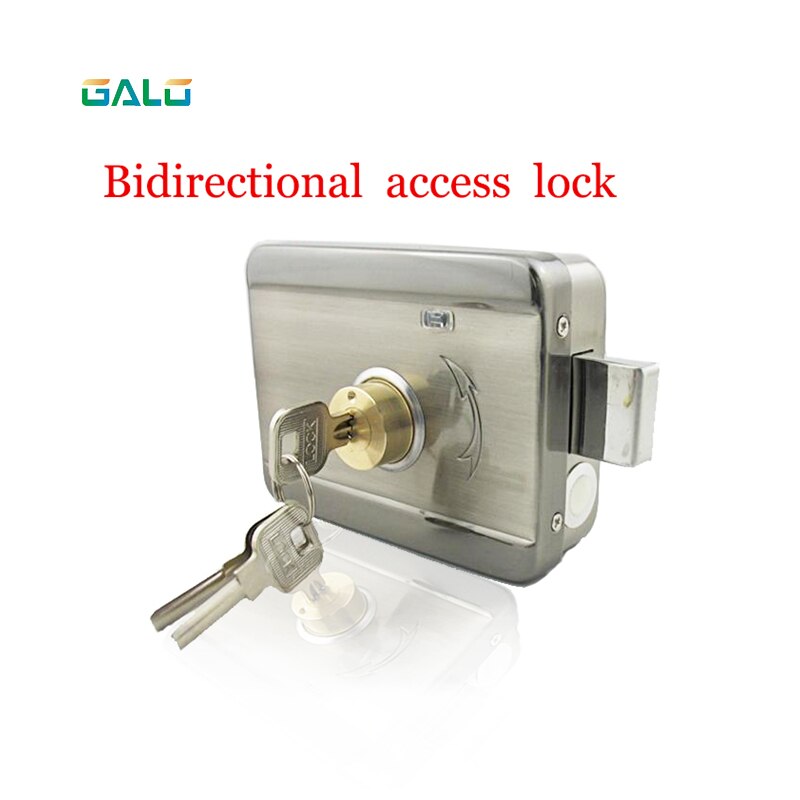 Home Family Use 12V DC Electronic Lock Electric Motor Lock Mute Door Lock For Access Control System Single-Sided Key: D a set
