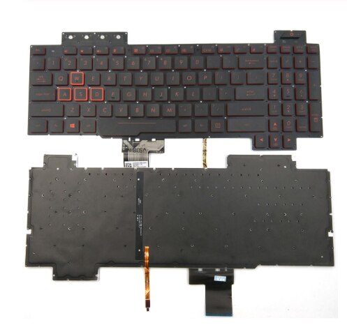 voor Asus TUF Gaming FX504 FX504GE FX504GD FX504GD-AH51 FX504GD-ES51 FX504GD-NH51 FX504GD-RS51 US Backlit toetsenbord