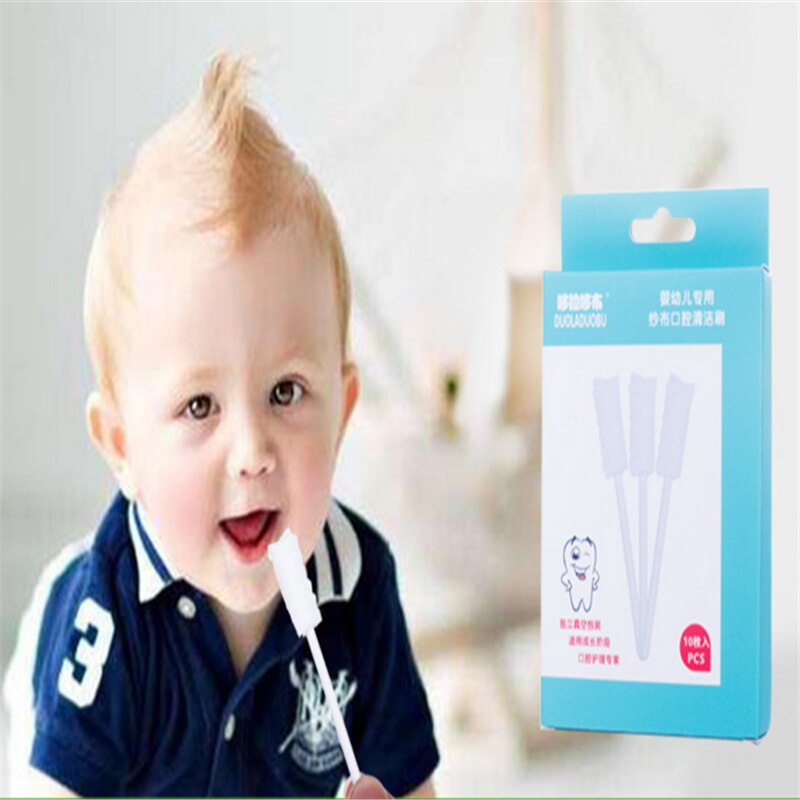 Baby Oral Bürste Gaze Einweg Kleinkind Kinder Mund Reinigung Gaze Zahn Oral Pflege Bürste Pro Kleinkind Baby Pflege Lieferungen