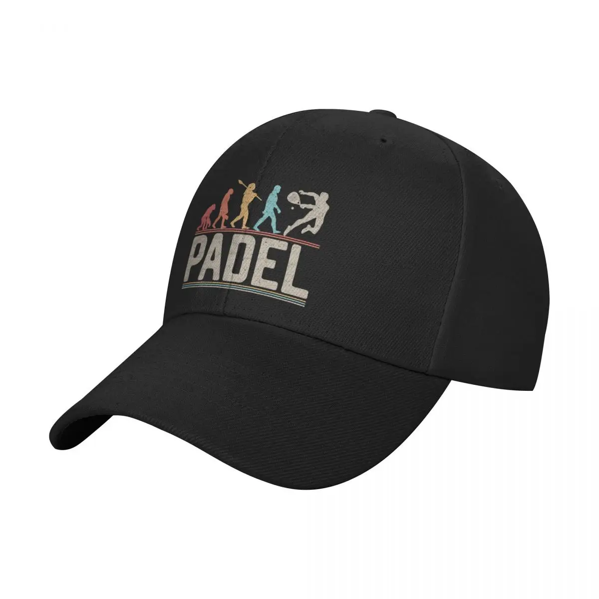 Padel Evolution of Man Vintage Funny Padel First Baseball Cap, Christmas Hat, Beach Hat for Men, Women's Caps: camouflage