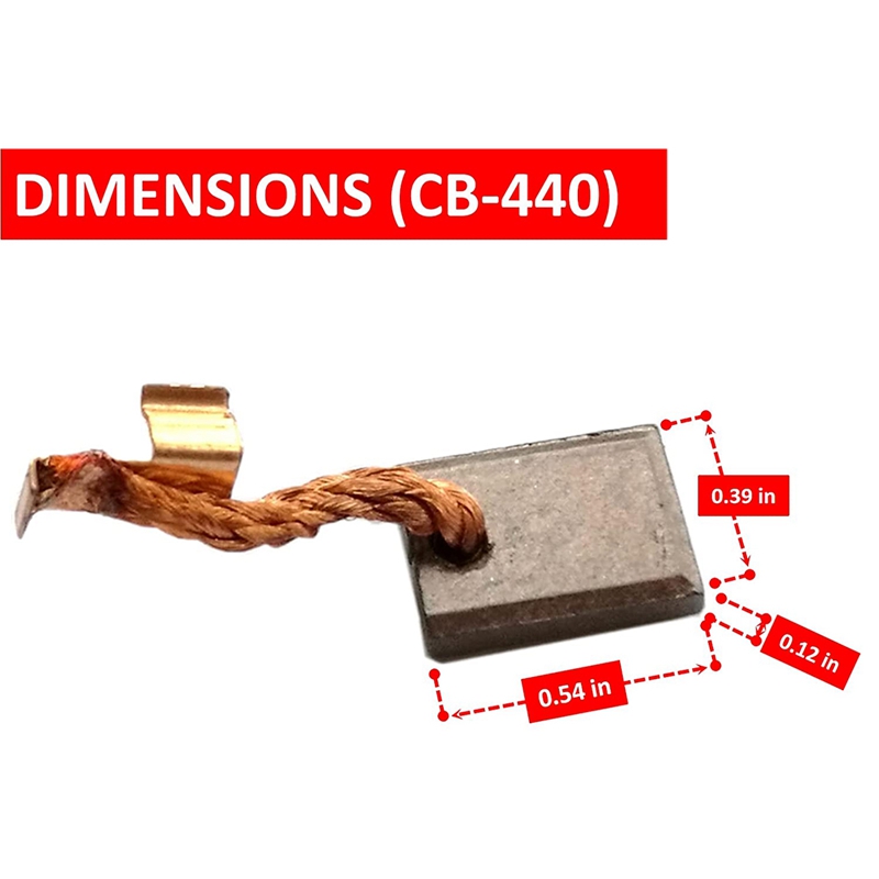 Carbon Brushes For Makita CB-440, BHP458, BDF452, BHP454 – 18V Li-Ion Drills