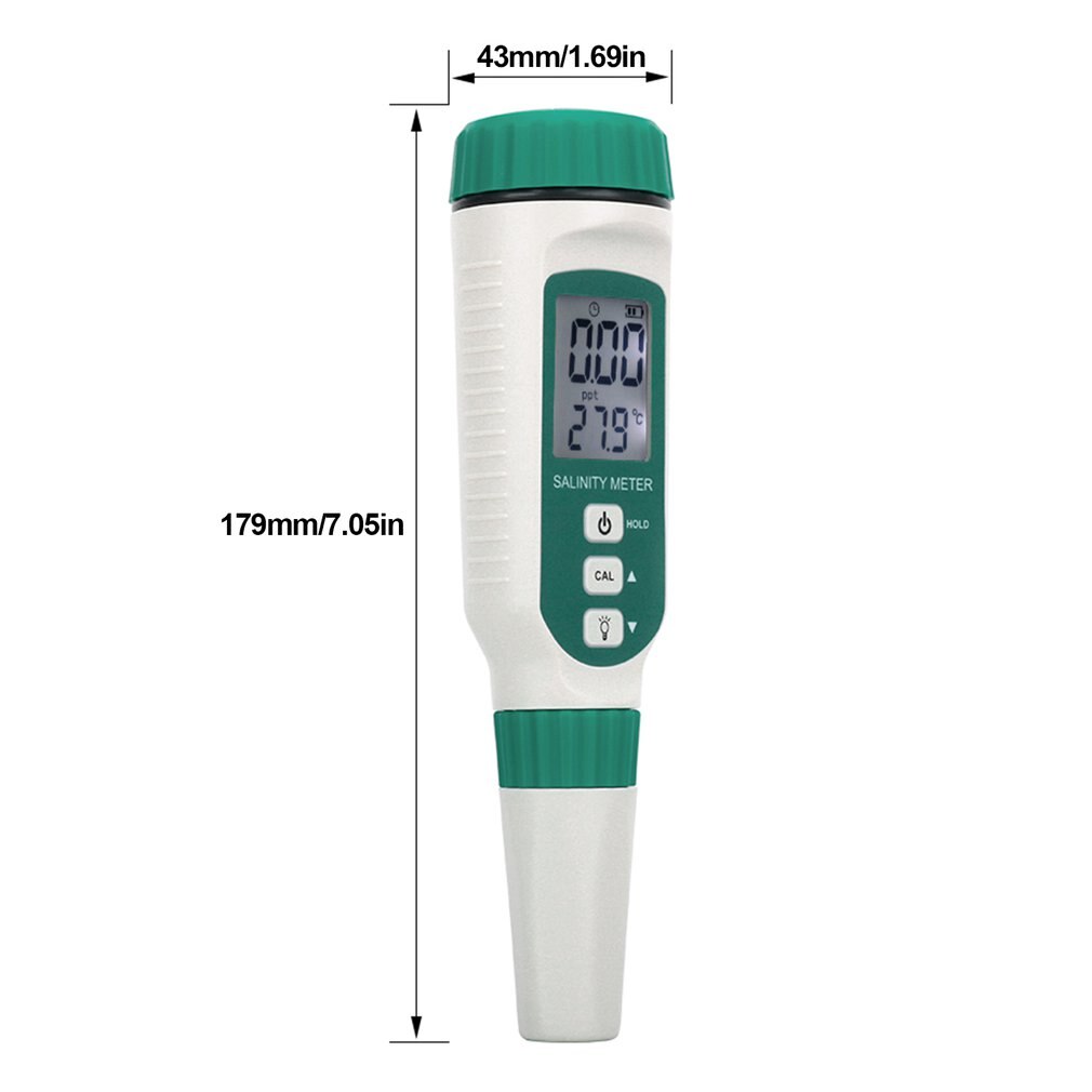 AR8012 Portable Digital Salinometer Salinity Meter Tester Pen For Food Beverage Beverage Salt Content ATC Salinity Meter