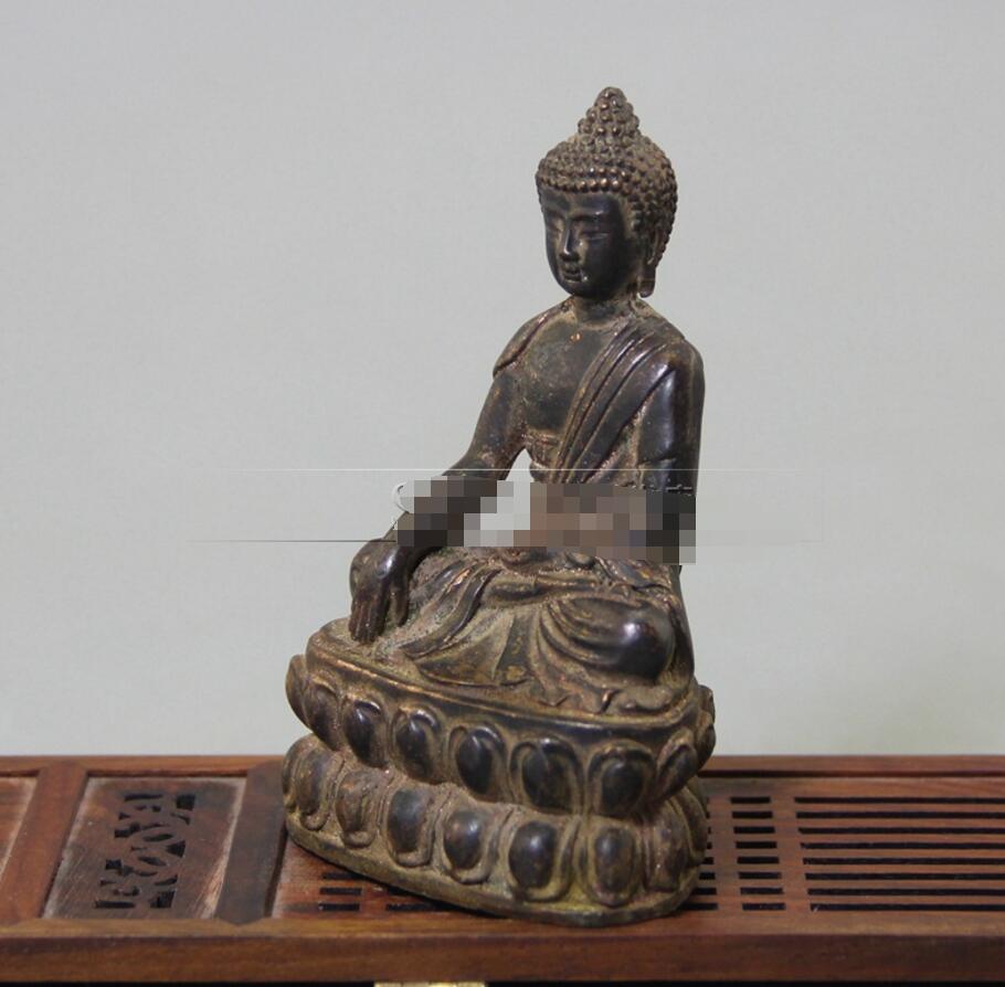 Koperen Standbeeld Antieke Handwerk Fabriek Collectie Van Antieke Doen Oude Messing Boeddha Bronzen Ornamenten