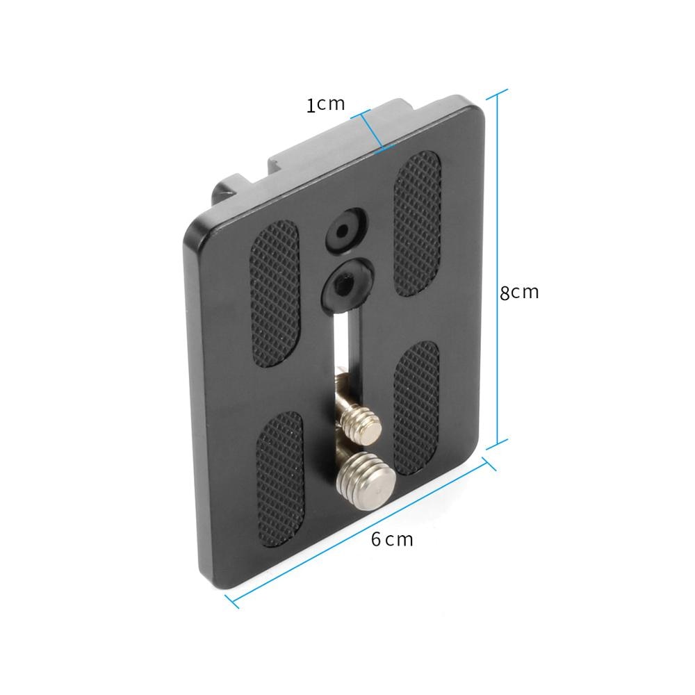 BGNING Piastra A Sgancio Rapido Treppiede Della Macchina Fotografica Dslr Piastra di Montaggio Con 1/4 Vite Da 3/8 di Pollice Per Weifeng 717 Fotocamera Treppiede Testa