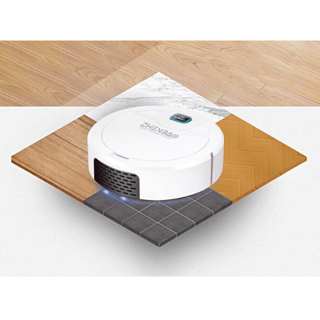 3.7V 3W Robot Vacuum Cleaner with Max Power Suction for Hard Floors Carpets