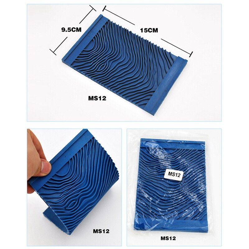 Wood Graining Painting Tool Set,Art Wallpaper Imitation Wood Grain Tool Wall Decoration,Wall Texture Art Painting Tool