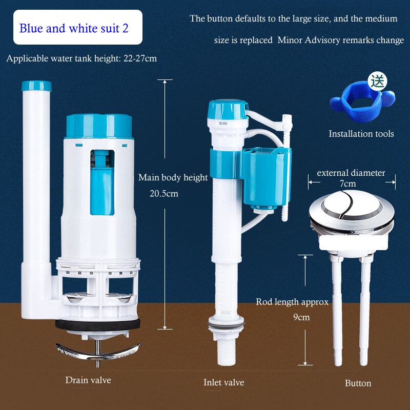 Toilet Water Tank Accessories Water Inlet Valve General Toilet Flush Tank Drainage Toilet Water Supply Device: A11