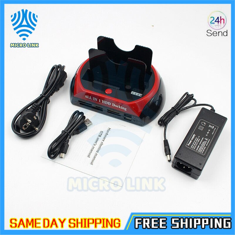 Mlc Alles In Een Hdd Docking Station Met Multi Card Reader Slot Voor Hdd Behuizing 2.5/3.5 Inch Sata/Ide Harde Schijf Docking Statio