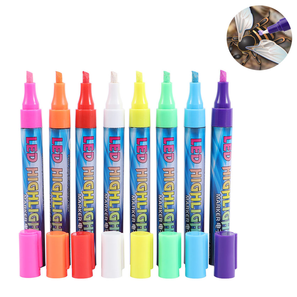 1 Pcs Bee Marker Pen 8 Color Queen Bee Mark Plastic Marks Pen Beekeeping And Bees Tools