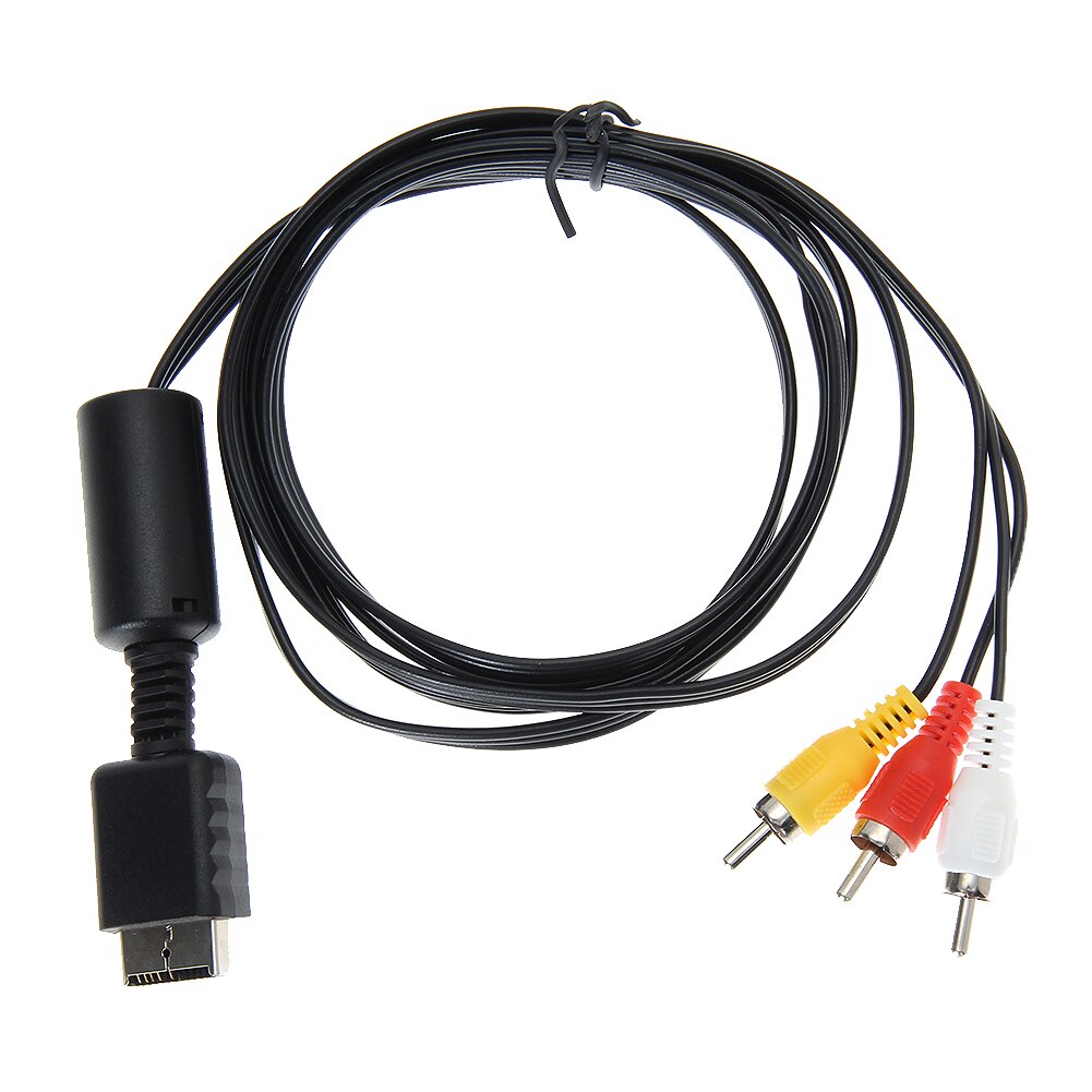 6FT 1.8M Audio Video AV Cable Cord Adapter to RCA For SONY PS2 PS3 PlayStation SYSTEM Cable Cord Adapter: Default Title