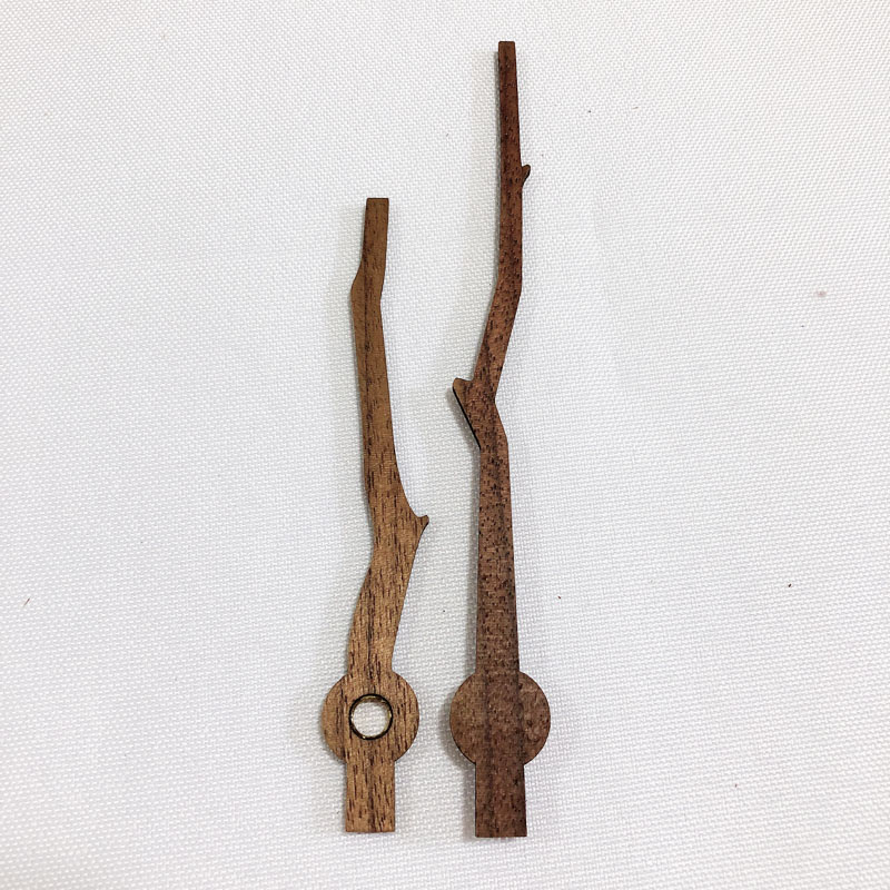 Solid Wood DIY Wall Clock Hands Parts Classic Tree Branch Shape Clock Pointer Repair Tool Home Decor Replacement Tools 14 inch