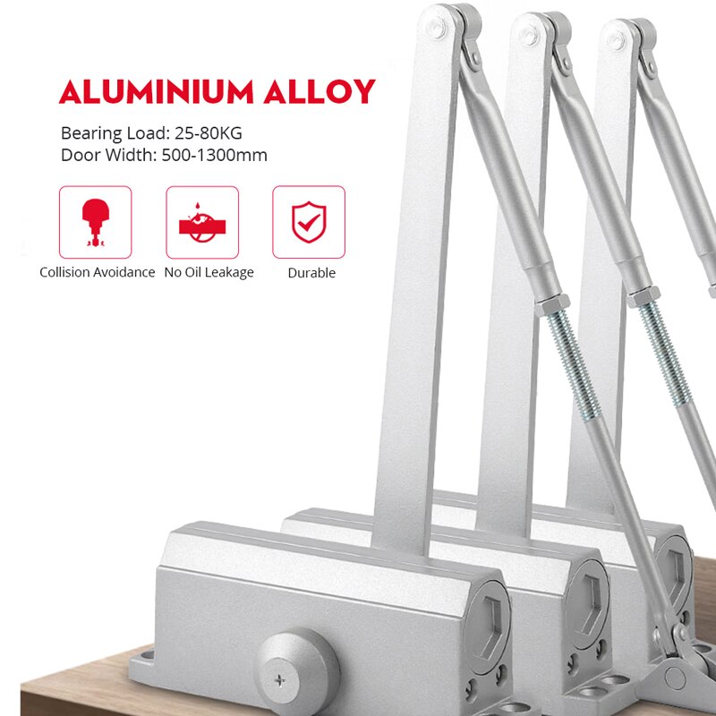 Automatyczne zamykanie drzwi, regulowana siła, urządzenie robić zamykania drzwi buforowych, zatrzymanie pozycjonowania 90 stopni, używane robić drzwi o wadze 25-80kg