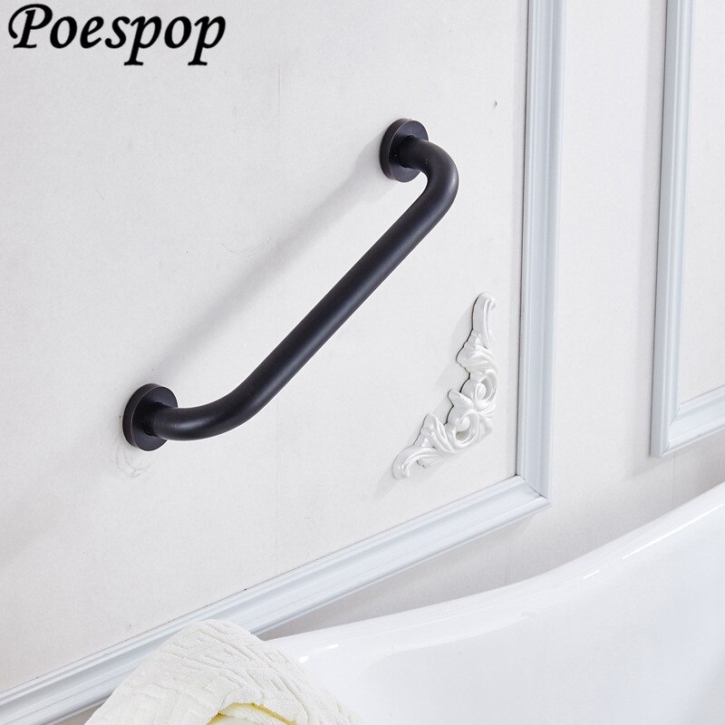 POSEPOP-Pasamanos de bronce frotado con aceite para discapacitados, accesorio de baño para el cuidado de los ancianos, Barras de agarre para mantener el equilibrio, 4 tamaños