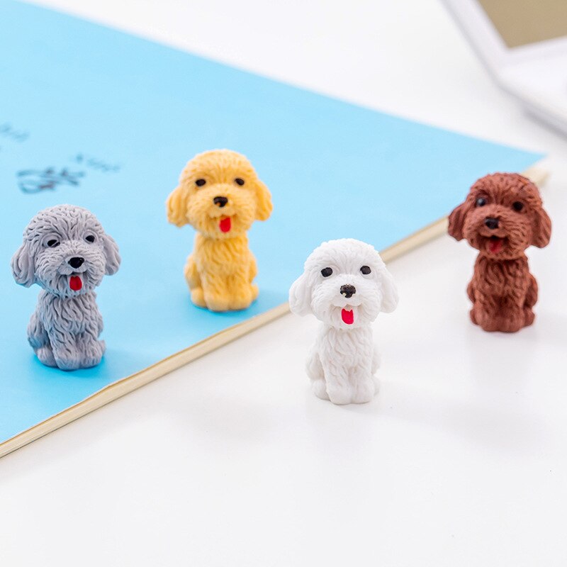 1 stk sød tegneserie hunde viskelæder kawaii papirvarer blyant gummi viskelæder studerende børn skole kontorartikler