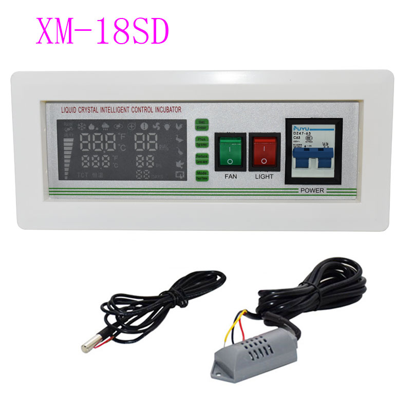 Automatic Egg Incubator xm-18sd Controller Digital LED Temperature Controller Temperature Humidity Sensors Egg Hatcher Controlle: Default Title