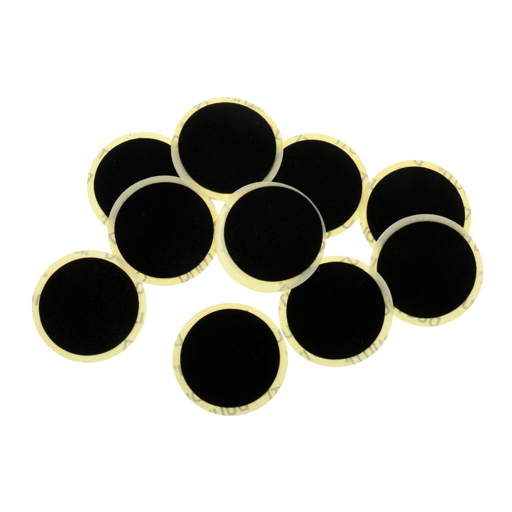 10 Stuks 25 Mm Motor Fiets Band Band Binnenband Punctie Rubber Patches Repair Kit Zonder Lijm