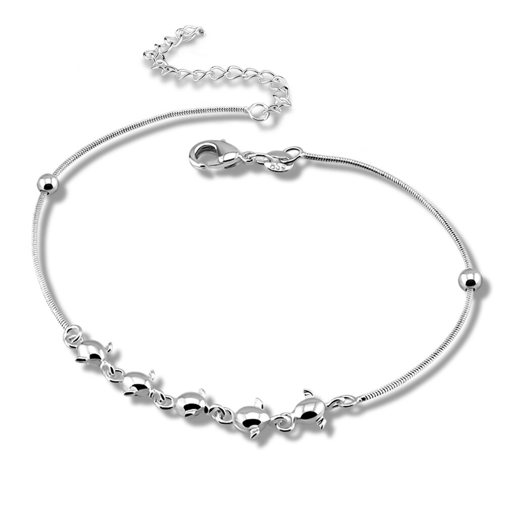 lady angel anklets, women solid 925 silver length 27cm women anklets.Lovely girl anklets, charming lady foot jewelry