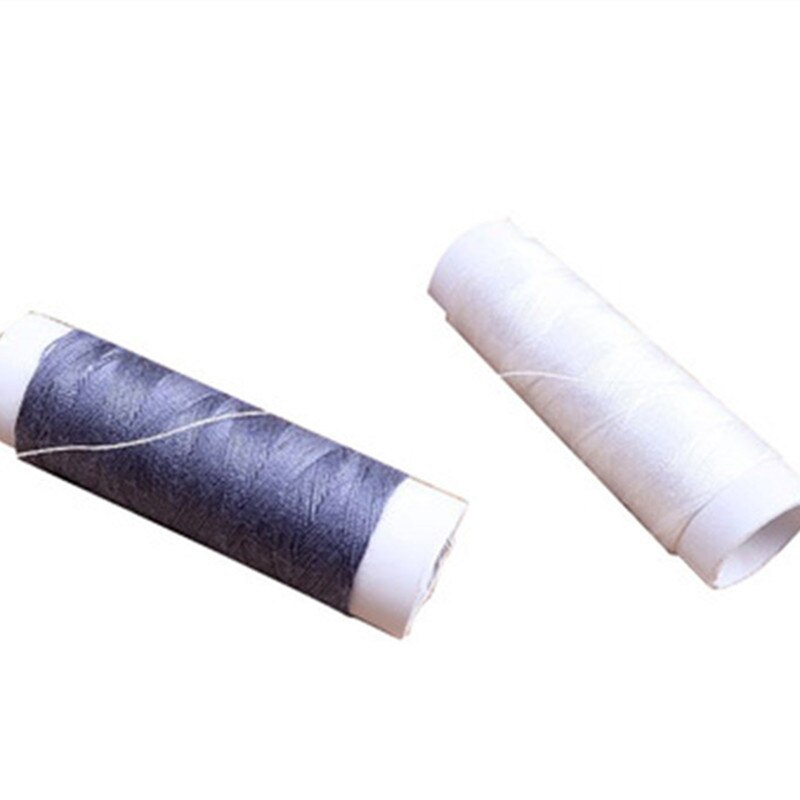 Hilo para coser a mano, máquina de coser de color blanco y negro, plantilla de bordado, 10 colores, se puede usar en el hogar