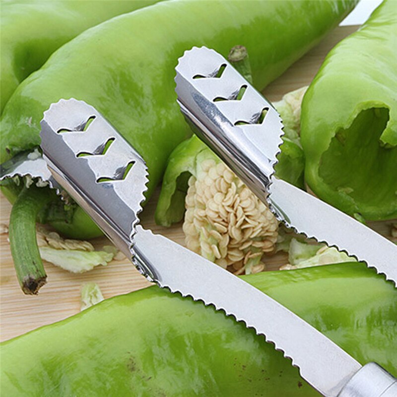 1pc roestvrijstalen barbecue chili peper ontpitter jalapeño ontpitter peper ontpitter keuken kookgereedschap