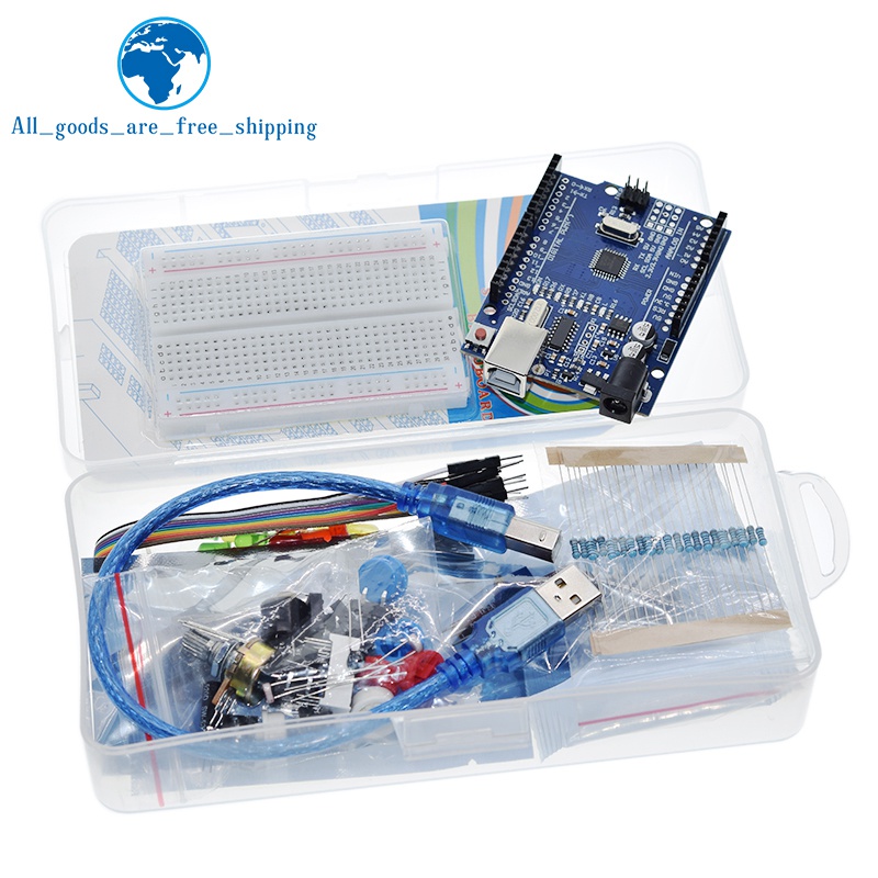 Basic Starter Kit Voor Arduino Uno Set R3 Diy Kit - R3 Board/Broodplank + Doos