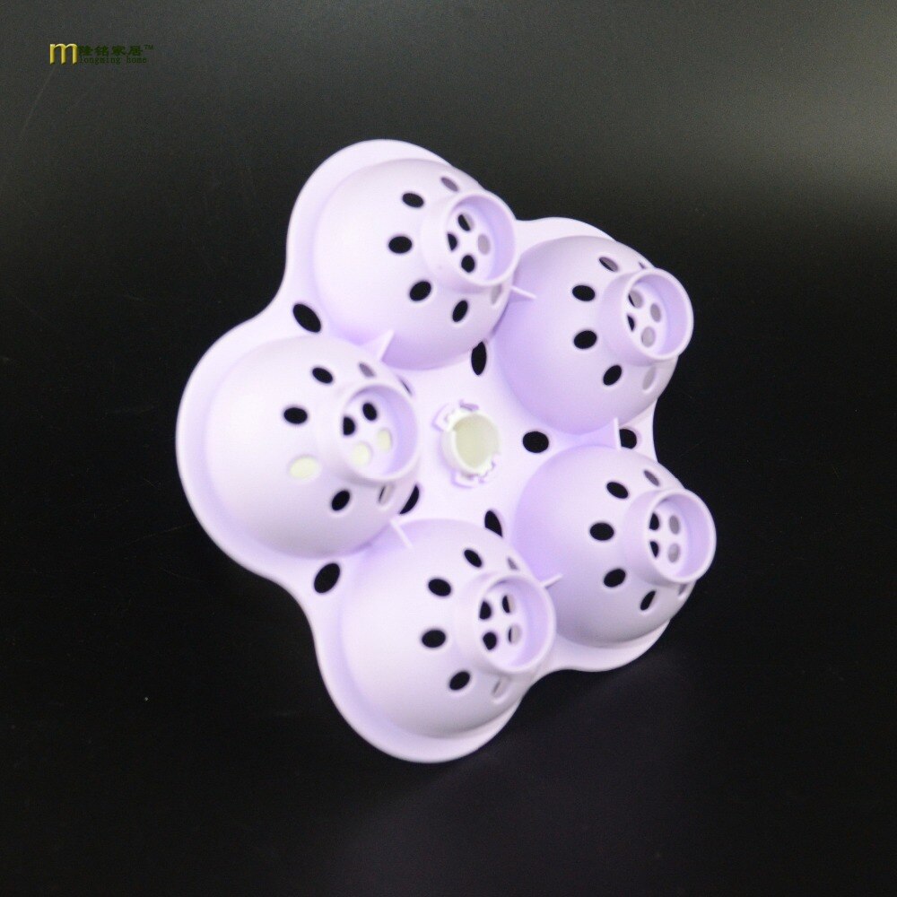 1pc plast blomster dampede egg stativ eggeverktøy kjøkkenverktøy kokte egg stativ til 5 egg kokeverktøy kjøkken  ok 0364