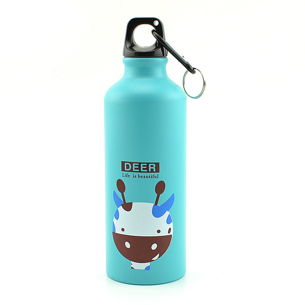 500 Ml Aluminium Fles Water Dier Vorm Familie Water Cup Voor Kids Kinderen School Drinken Bergbeklimmen Waterkoker: Deer