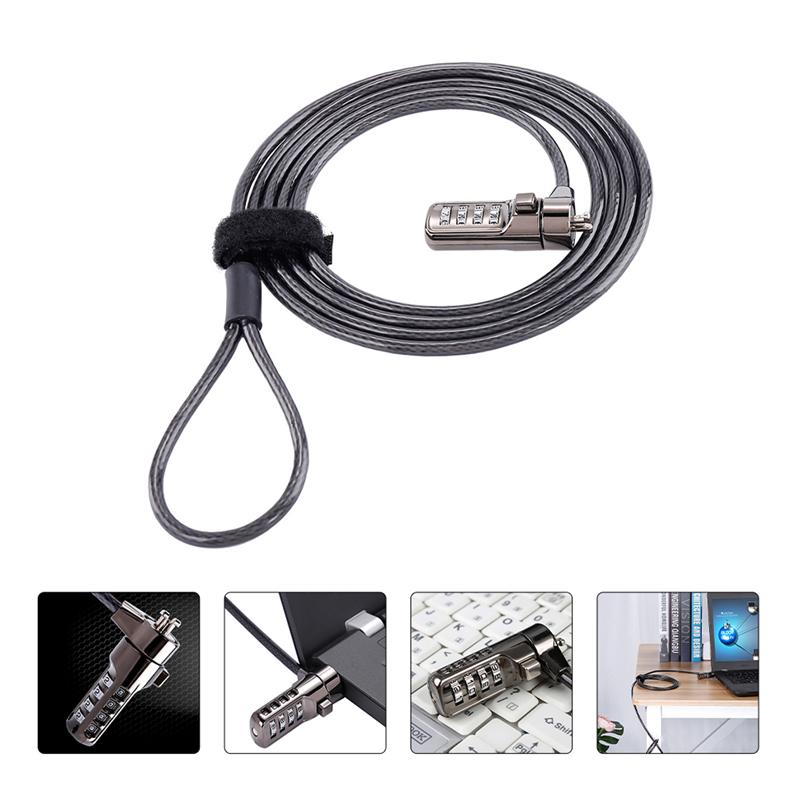 1pc Laptop Security Cable Lock Portable Laptop Lock Computer Lock