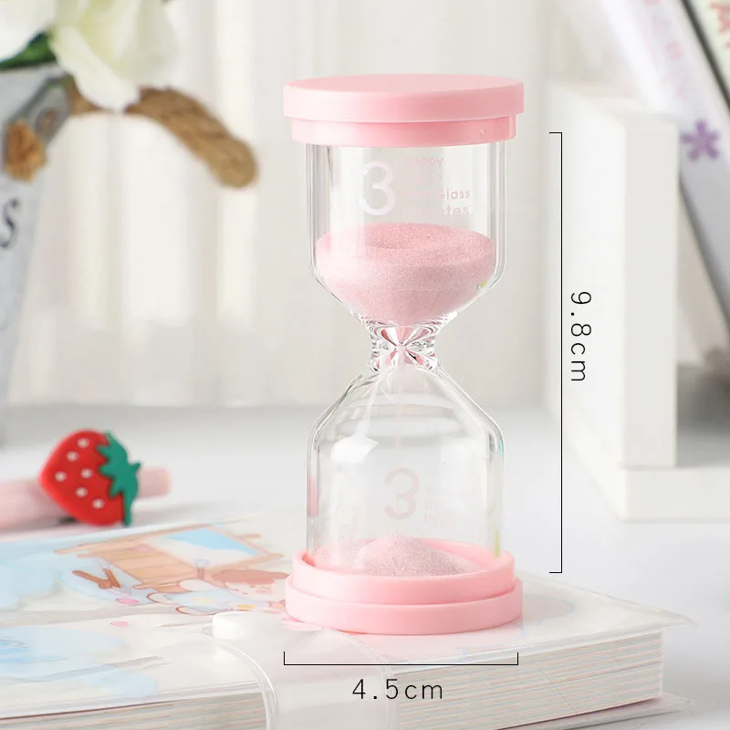 3/5/10/15/30 Minuten Bunte Sanduhr Hohes Borosilikatglas Robuste Sanduhr Langlebige Macaron-Farbe Sanduhr Timer Kinder: Brown