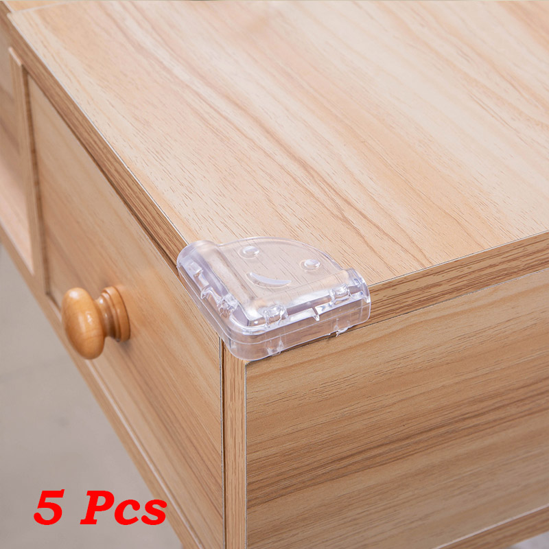10pc Baby Safety Silicone Protector Table Corner Edge Protection Cover Children Anticollision Edge Guards Kids Corner Protection: Triangle Smiley