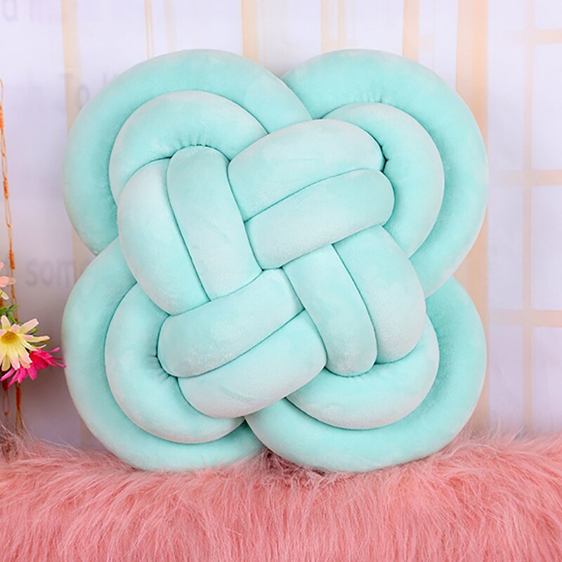 Bumpers Kussen Knoop Kussens Baby Knuffel Kussen Wieg Bumper Weven Bescherming Kussen Pad Accessoires YYJ006