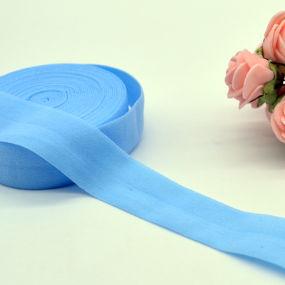 3/4 ''(20mm) matt kleur binding tape elastische lint singels trim kant effen hoofddeksels handgemaakte DIY decoratie ambachten: sky blue 108