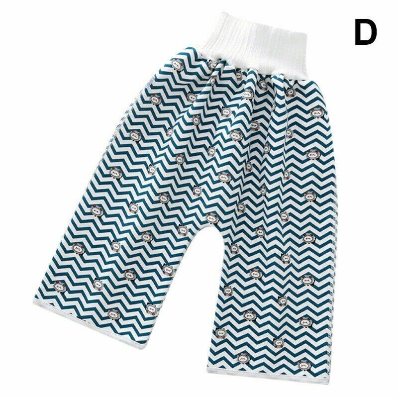 Baby Kids Comfy Cotton Diaper Skirt Shorts Pants 2 In 1 Waterproof and Absorbent: D / M