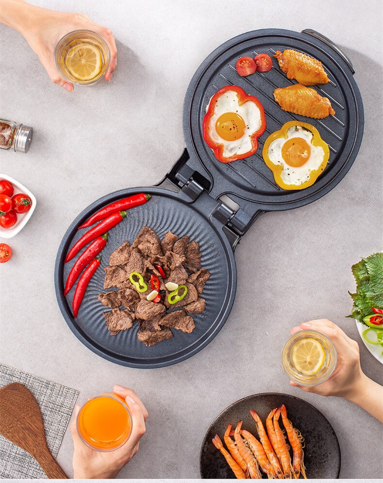 220V Non-stick Electric Crepe Maker Pizza Maker Pancake Maker Crepe Making Pan For Household Kitchen Tool Cooking Pan