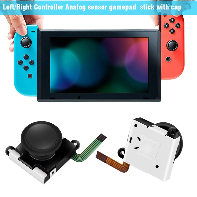 Twee Pack Analoge 3D Vreugde Con Joystick Vervanging Voor Nintendo Switch, links Joycon Juiste Schakelaar Vreugde Con Controller Volledige Ns Reparatie