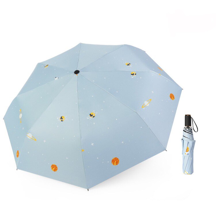 YADA-paraguas plegable de la serie Star Universe para mujer, sombrilla a prueba de lluvia, UV, YD237