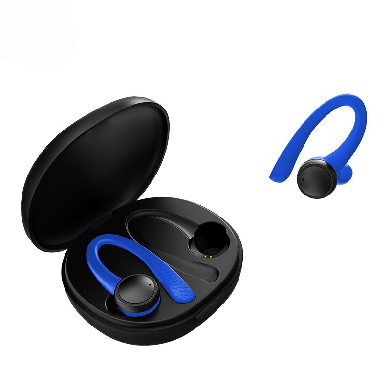 T7 Pro Tws 5.0 Draadloze Bluetooth Oortelefoon Hifi Stereo Draadloze Hoofdtelefoon Sport Headset Met Opladen Doos Waterdichte Hoofdtelefoon: blue