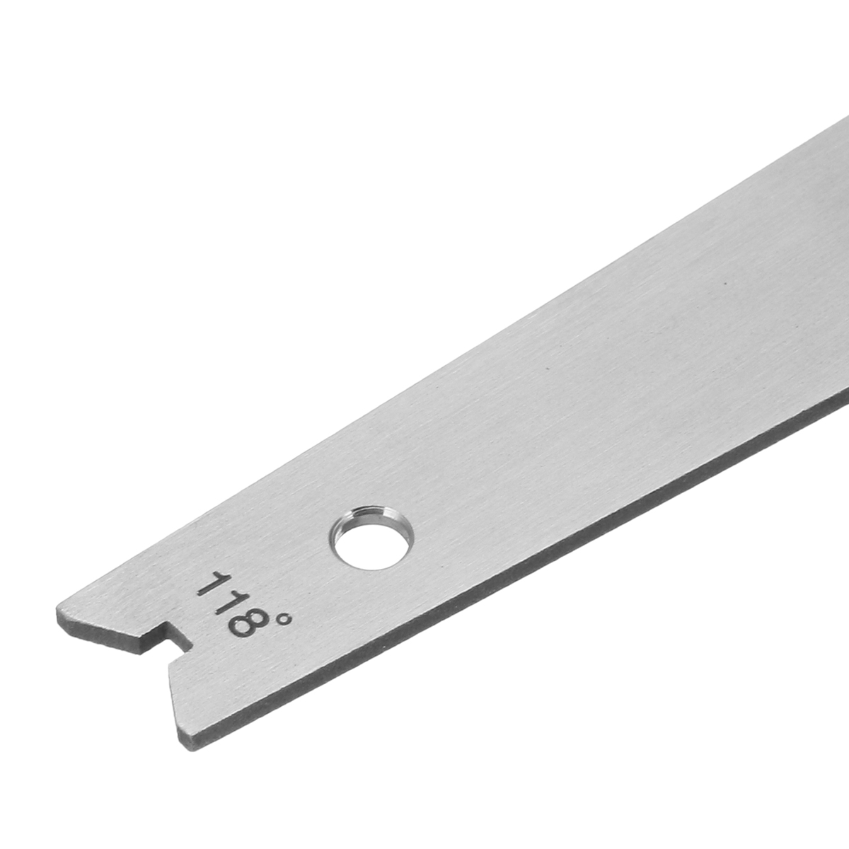 Stainless Steel Drill Bit Sharpening Angle Gauge 118 Degree Scale Gage Tool for Drill Polishing Woodworking Welding Gauge Edging