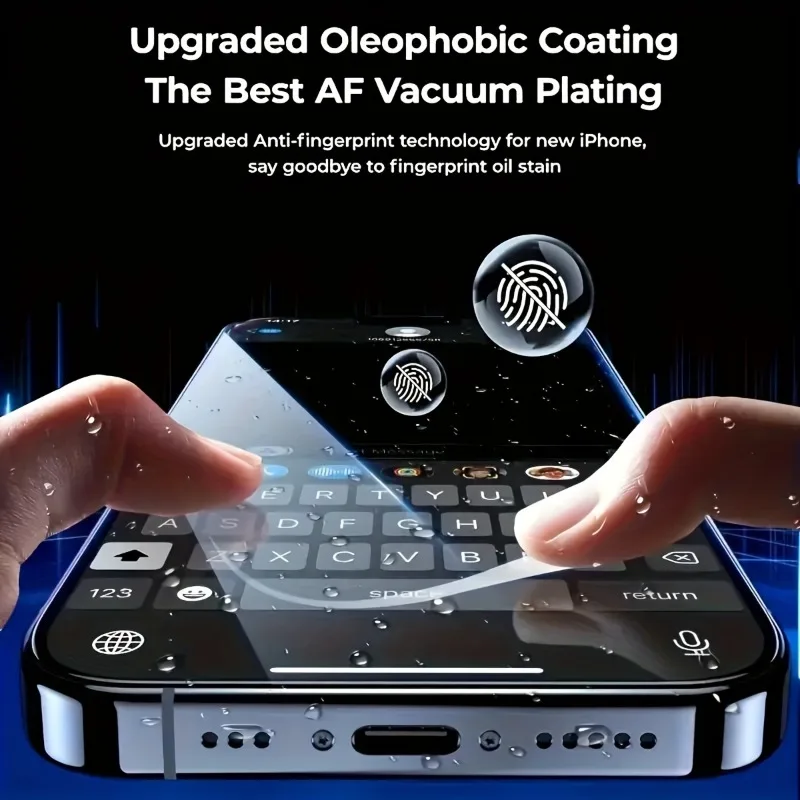 2Pcs HD Tempered Glass Screen Protector With 2Pcs Camera Lens Protector for iPhone 17 16 15 Pro Max 13 12 Mini 11 Pro Glass