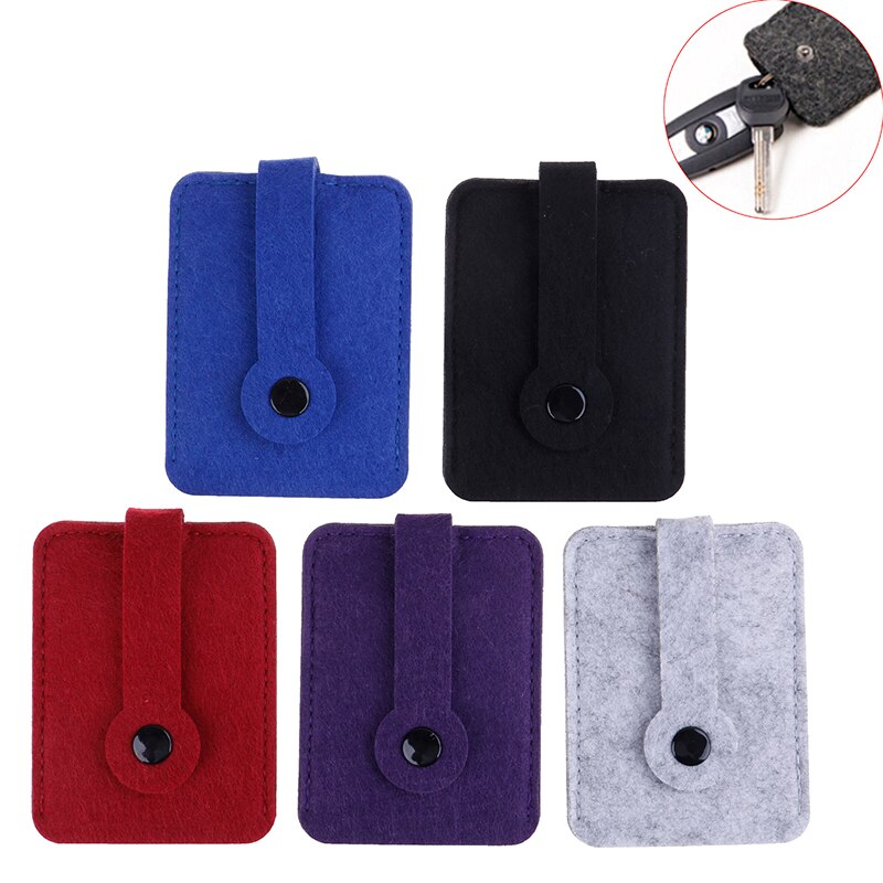 1PCS Men Women Woolen Felt Keychain Holder Pocket Car Key Wallet Purse Keys Organizer Pouch Case Bag