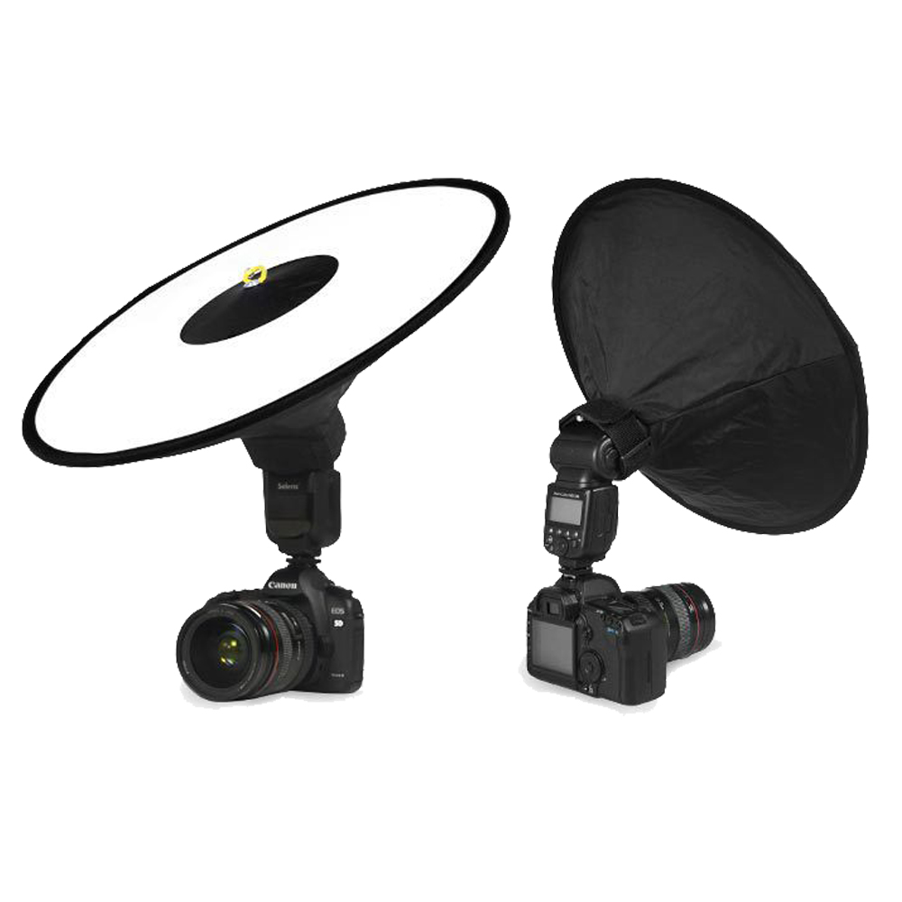 Diffusore Speedlite Flash Softbox Flash a cono rotondo pieghevole portatile da 44 cm per accessori per studio fotografico