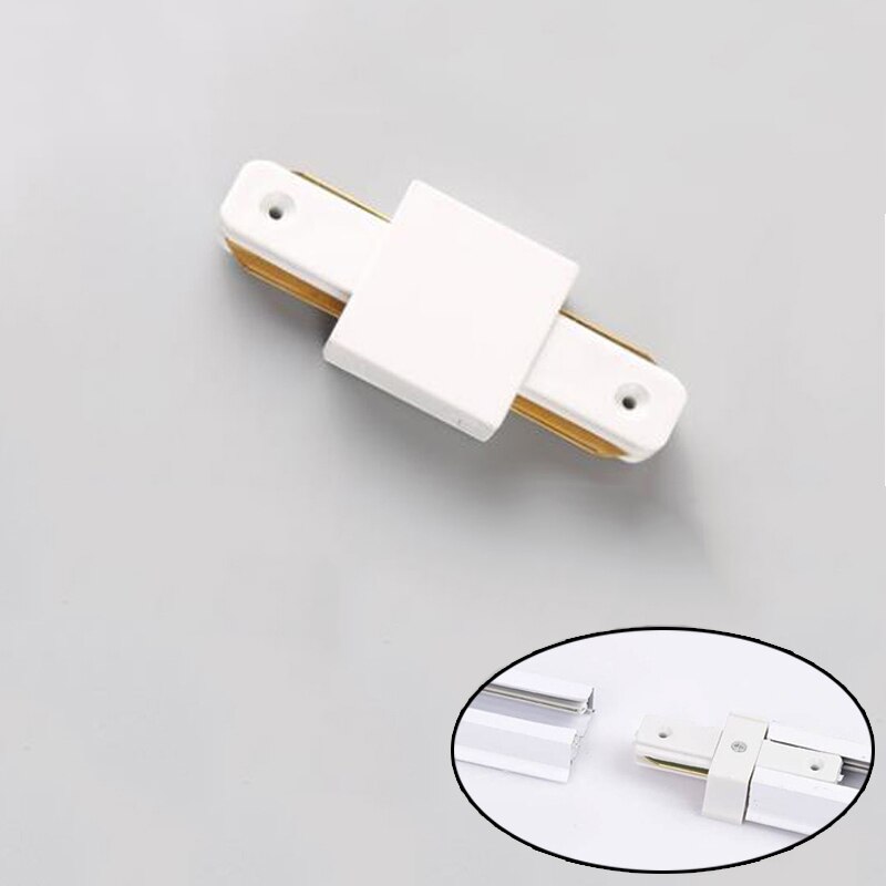 Black/white 0.5M 1M Led Track Rail 220V Aluminum Led Track Light Rails Straight/L Shape Connectors for Track Rail Spotlight