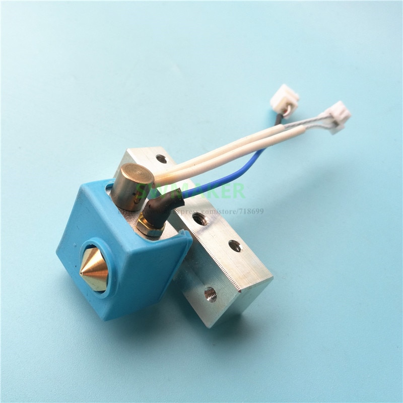 Dreamer nx hotend ekstruder kit med køleblok + varmelegeme + k termoelement til flashforge dreamer  nx 3d printerdele
