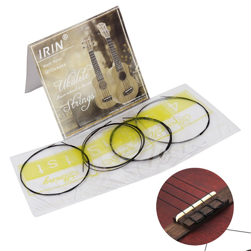 nylon tęcza kolorowe struny ukulele trwała część zamienna robić gitary ukulele akcesoria robić instrumentów muzycznych 4/zestaw