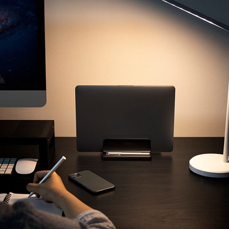 Vertical Laptop Stand Dual Laptop Holder with Adjustable Dock Compatible with Chromebook/Gaming Laptops (17.3in) M5TB