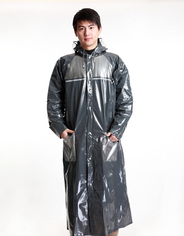 Lange Regenmantel Männer Frauen Regen Tragen Dicke Motorrad Radfahren Regen Mantel Reise Rucksäcke Lager chubasqueros impermeables hombre