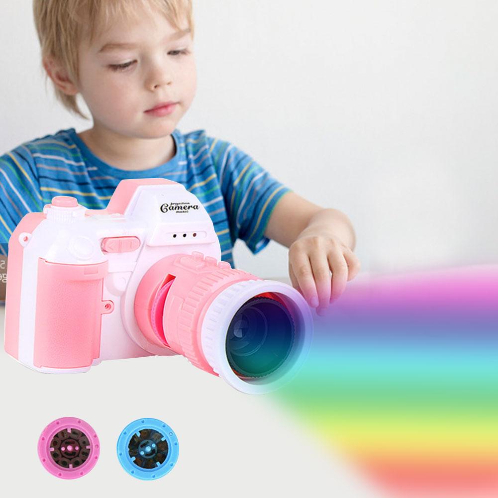 Kinderen Geluid En Licht Camera Projector Baby Vroege Onderwijs Projectie Speelgoed Met Licht Muziek Zaklamp Kerst Cadeau