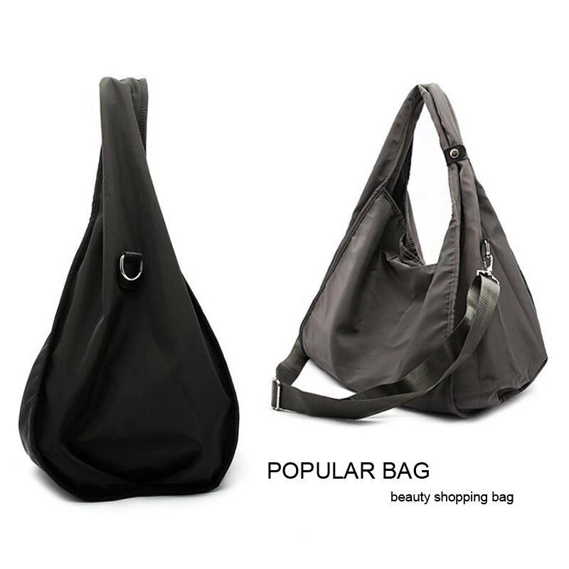 Señora nueva Nylon portátil de compras de gran capacidad Popular bolsa de hombro de las mujeres solo bandolera de hombro de alta cantidad bolso