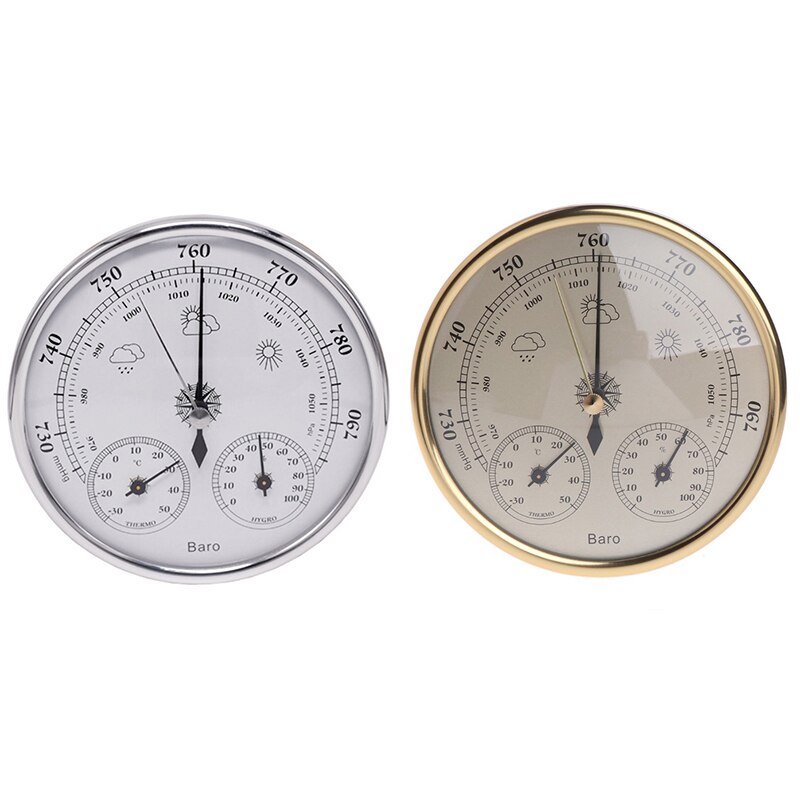 Wall Mounted Household Thermometer Hygrometer High Accuracy Pressure Gauge Air Weather Instrument Barometer