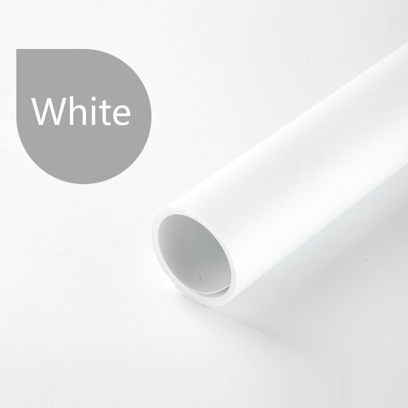 120*200cm Effen Kleur Matt Frosted PVC Achtergrond Plaat Fotografie Achtergrond Papier Achtergrond Doek Waterdicht Anti-rimpel: WHITE