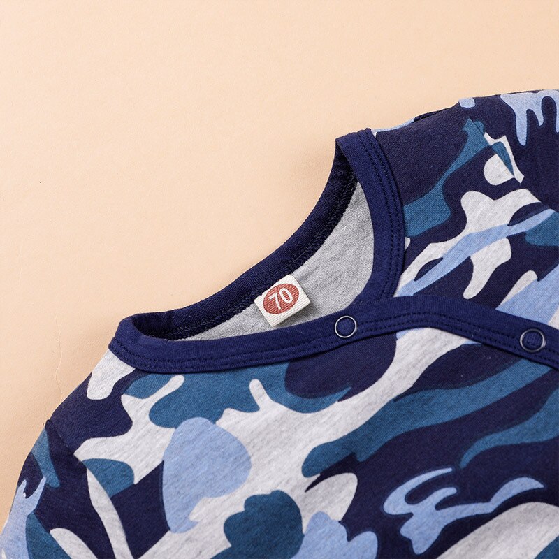 Carter ropa de bebé niño otoño manga larga mameluco de camuflaje ropa de bebé niña bebé niño pelele